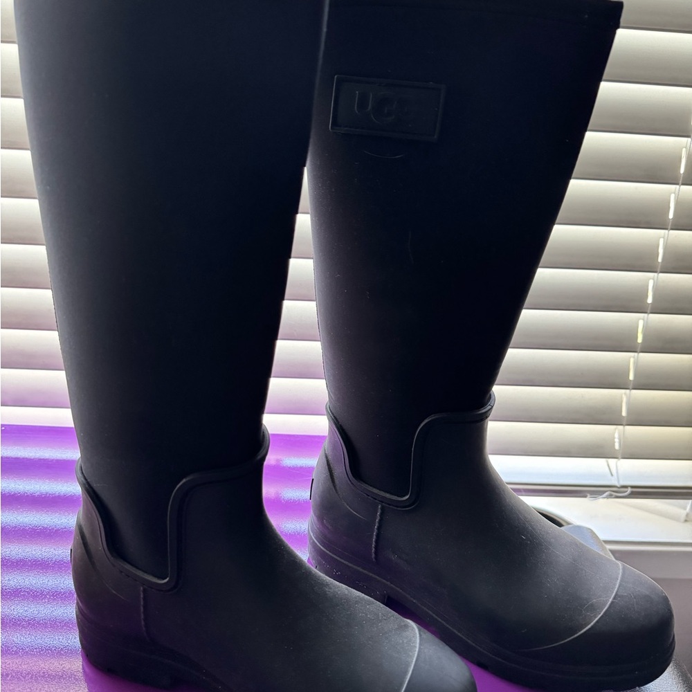 UGG Black Droplet (rain) Tall Boots